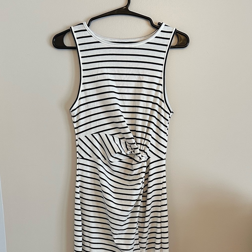 SHEIN Black and White Striped Dress NWOT